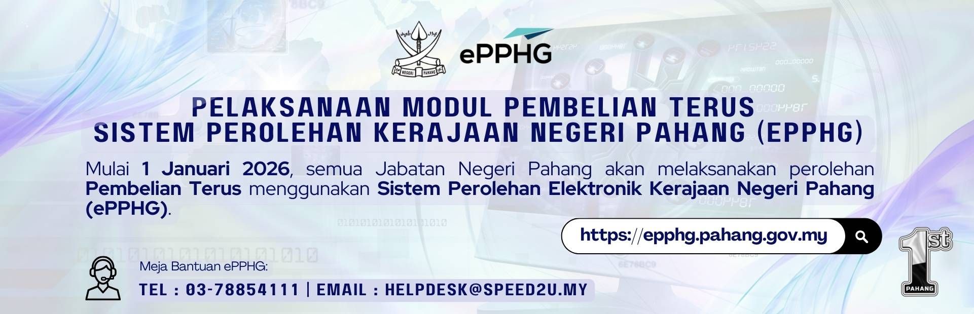 Banner ePPHG - Modul Pembelian Terus